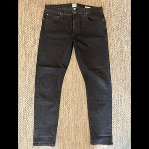 Sz 38x34 Flint & Tinder Made in USA Black Slim Stretch Jeans